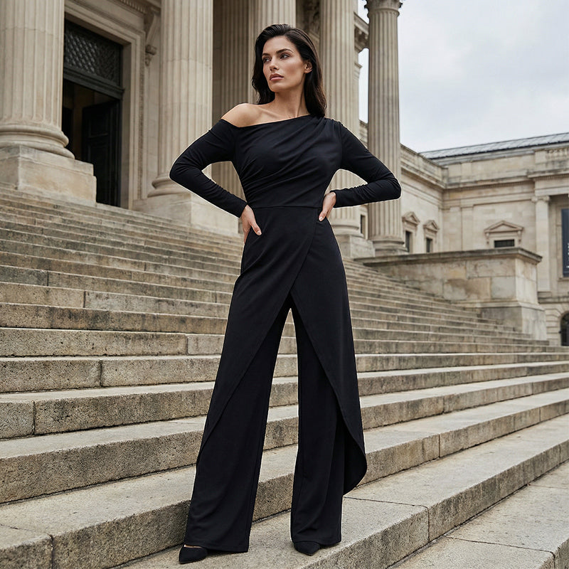 ⏳Time-Limited Special⏰Women's Elegant One-Shoulder Jumpsuit