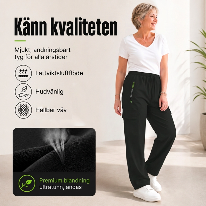 👖 LIMITED TIME: 50 % RABATT! 💥 Damen Vintage Cargohose mit Taschen – lockere Passform, atmungsaktiv, verstellbarer Bund ✨