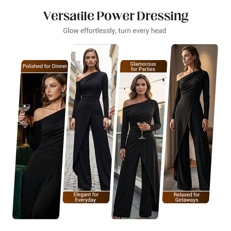 ⏳Time-Limited Special⏰Women's Elegant One-Shoulder Jumpsuit