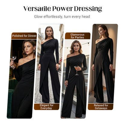 ⏳Time-Limited Special⏰Women's Elegant One-Shoulder Jumpsuit