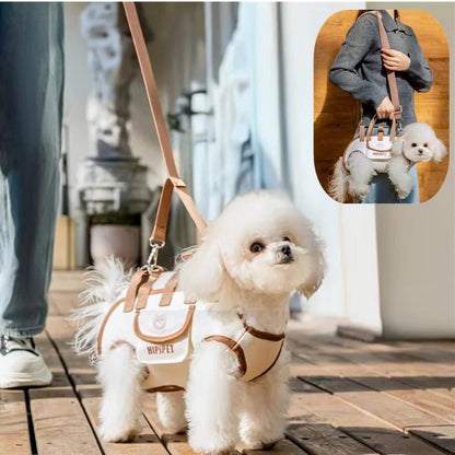 Kleiner Hund Ganzkörper-Hebe-/Tragegeschirr Haustierrucksack