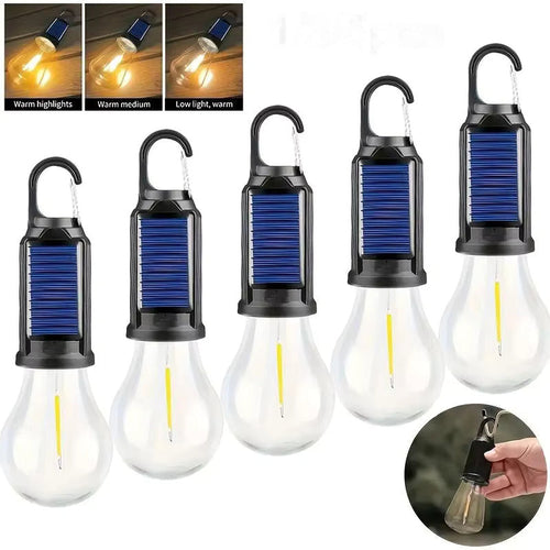 Neue solarbetriebene Campinglampe zum Aufladen