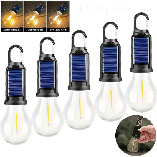 New solar powered charging camping lamp