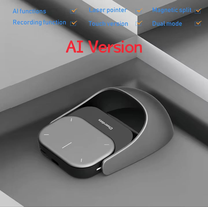 Abnehmbare Air Mouse Kabelloses Touchpad All-in-one Taschen-AI-Aufnahme ChatGPT-fähige Maus Kundenspezifische Gaming-Maus