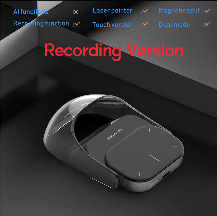 Abnehmbare Air Mouse Kabelloses Touchpad All-in-one Taschen-AI-Aufnahme ChatGPT-fähige Maus Kundenspezifische Gaming-Maus