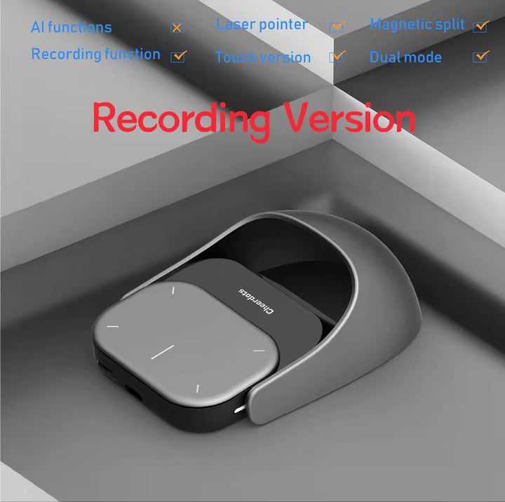 Abnehmbare Air Mouse Kabelloses Touchpad All-in-one Taschen-AI-Aufnahme ChatGPT-fähige Maus Kundenspezifische Gaming-Maus
