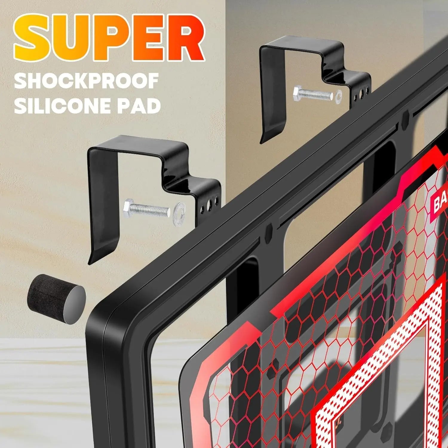 Indoor Basketball Hoop Pro for Kids with LED Scoreboard & 4 Balls - image 4