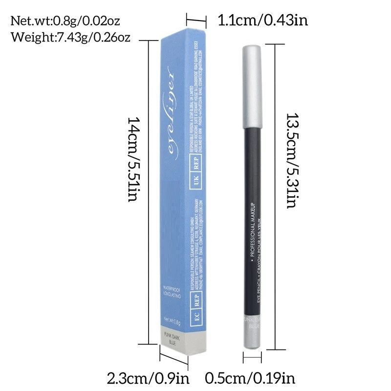 Eyeliner pencil and packaging dimensions