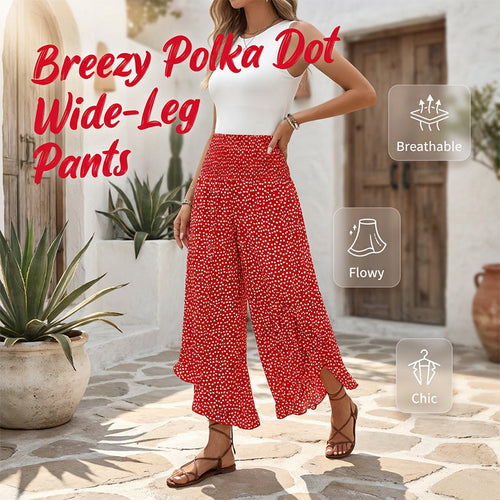 ⏳Zeitlich begrenztes Angebot⏰Damen Fließende High Waist Weite Hose – Figurschmeichelnd, Bequem & Chic