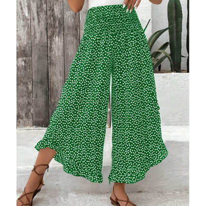 ⏳Zeitlich begrenztes Angebot⏰Damen Fließende High Waist Weite Hose – Figurschmeichelnd, Bequem & Chic