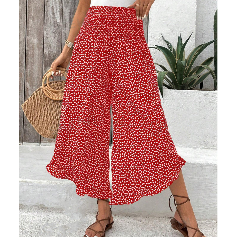 ⏳Zeitlich begrenztes Angebot⏰Damen Fließende High Waist Weite Hose – Figurschmeichelnd, Bequem & Chic