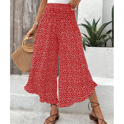 ⏳Zeitlich begrenztes Angebot⏰Damen Fließende High Waist Weite Hose – Figurschmeichelnd, Bequem & Chic