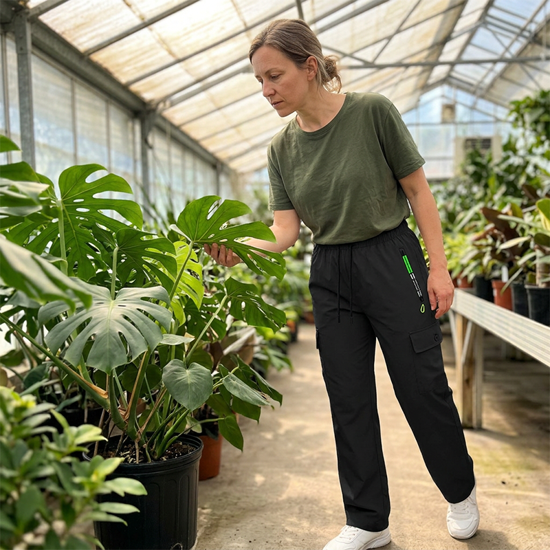 👖 LIMITED TIME: 50 % RABATT! 💥 Damen Vintage Cargohose mit Taschen – lockere Passform, atmungsaktiv, verstellbarer Bund ✨