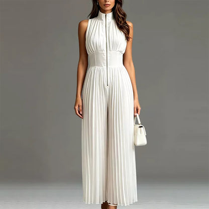 Flowing Pleated Jumpsuit